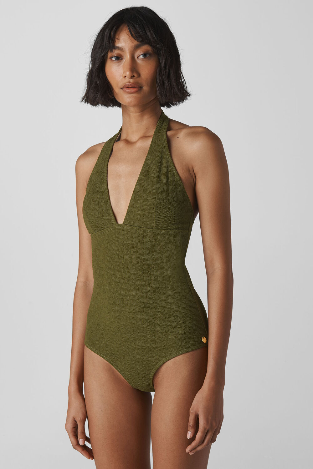 Klara Minimal Swimsuit Dark Green