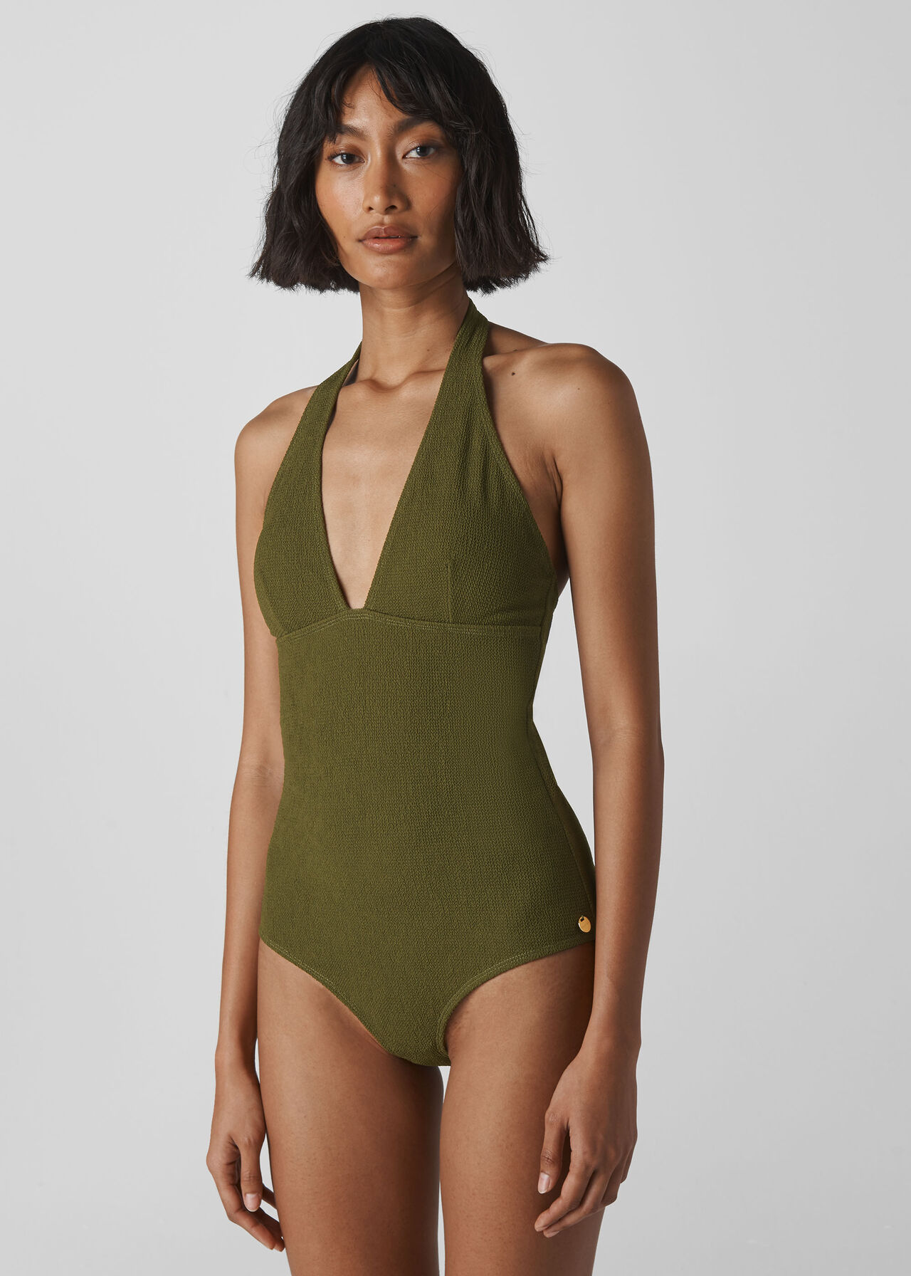 Klara Minimal Swimsuit Dark Green