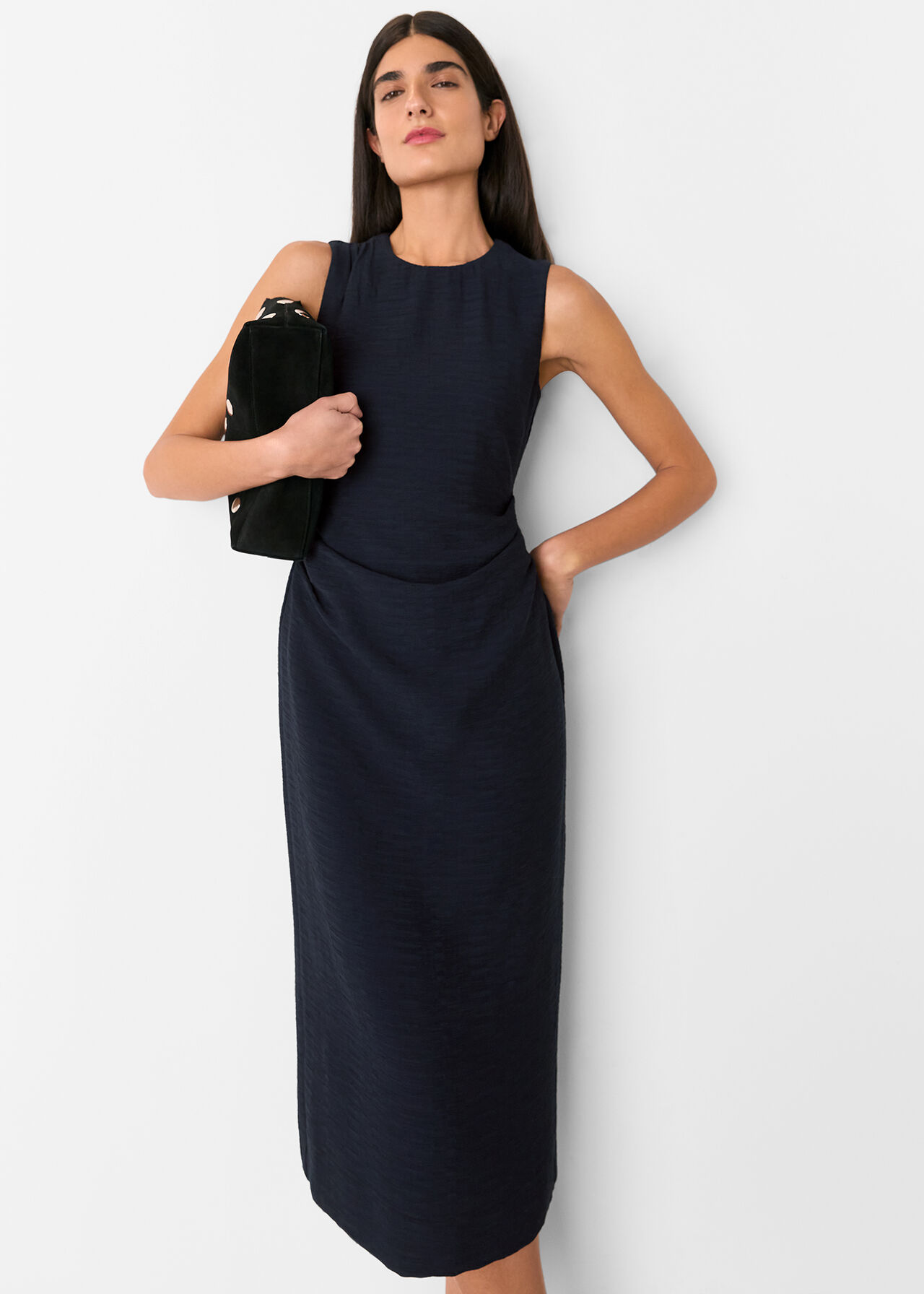 Nora Textured Midi Dress