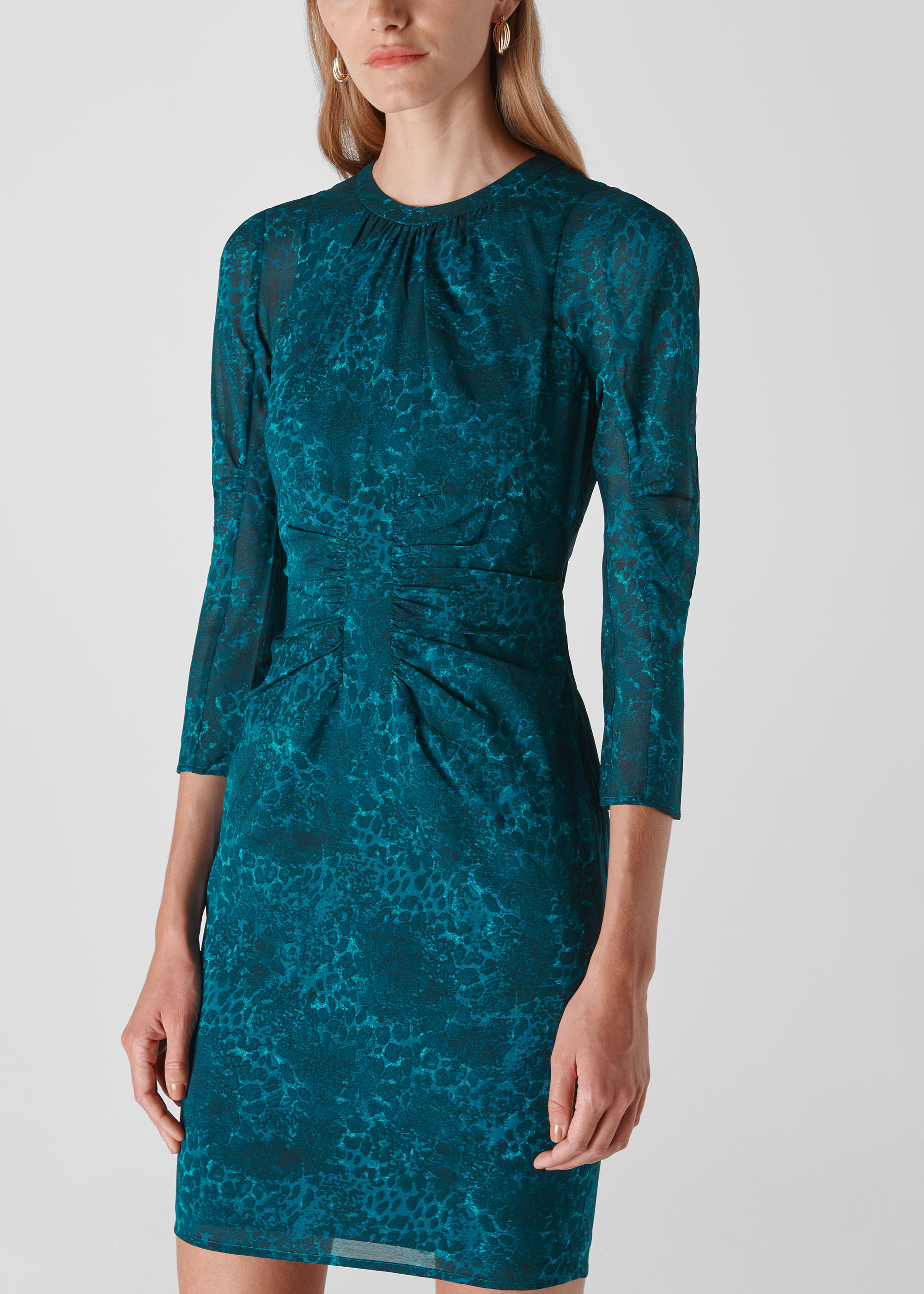 Whistles silk bodycon dress cheap