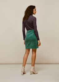 Star Print Floral Wool Mix Top Multicolour