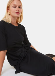 Twist Front Jersey Dress