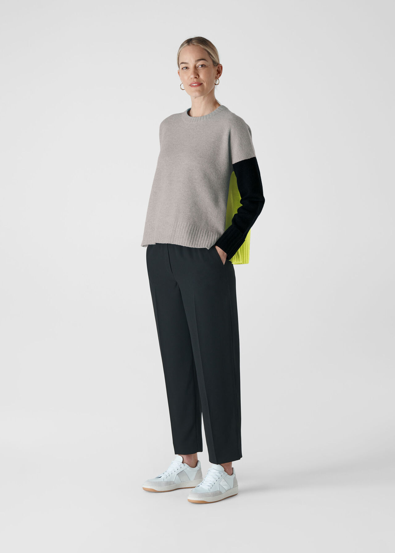 Colour Block Merino Knit