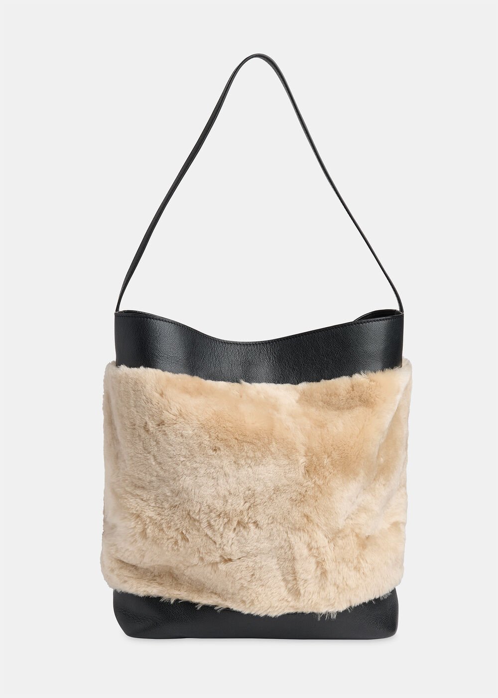 Sasha Shearling Tote Bag