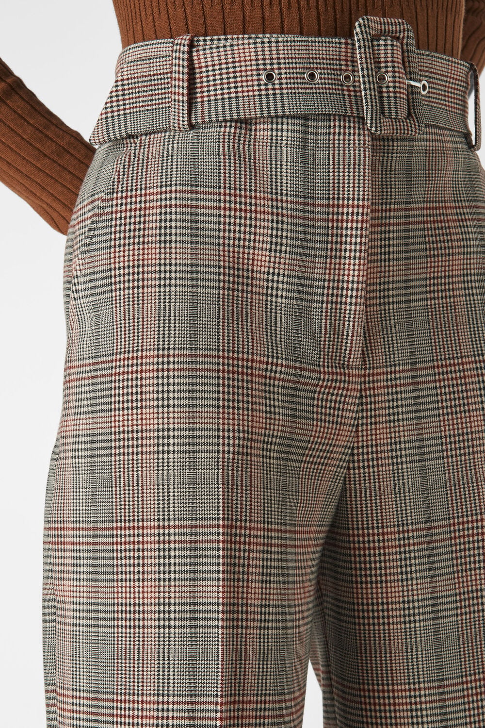 Check Tapered Trouser Multicolour
