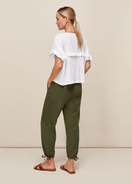 Linen Frill Top