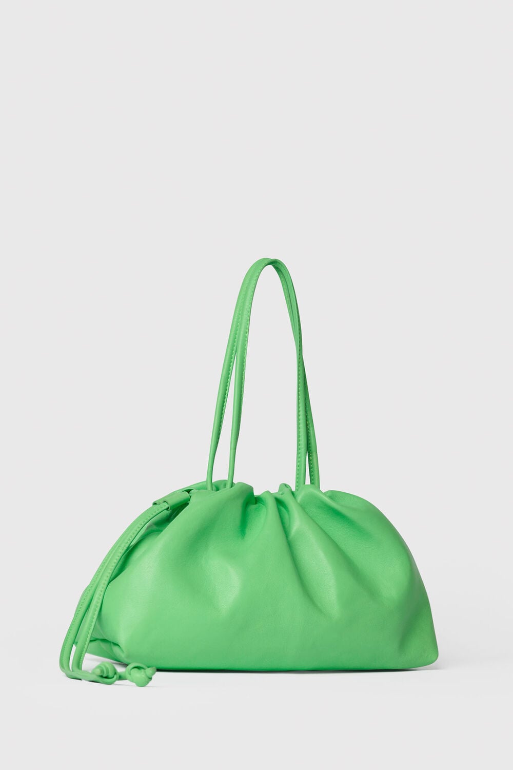 Green Limited Soft Ruched Bag
