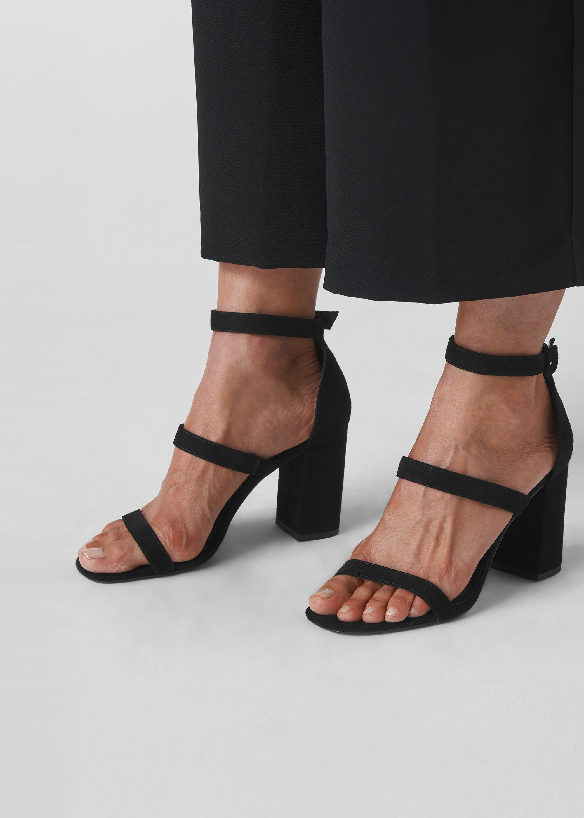 Black Hayes Block Heel Sandal WHISTLES