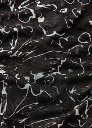 Scribble Bouquet Mesh Dress