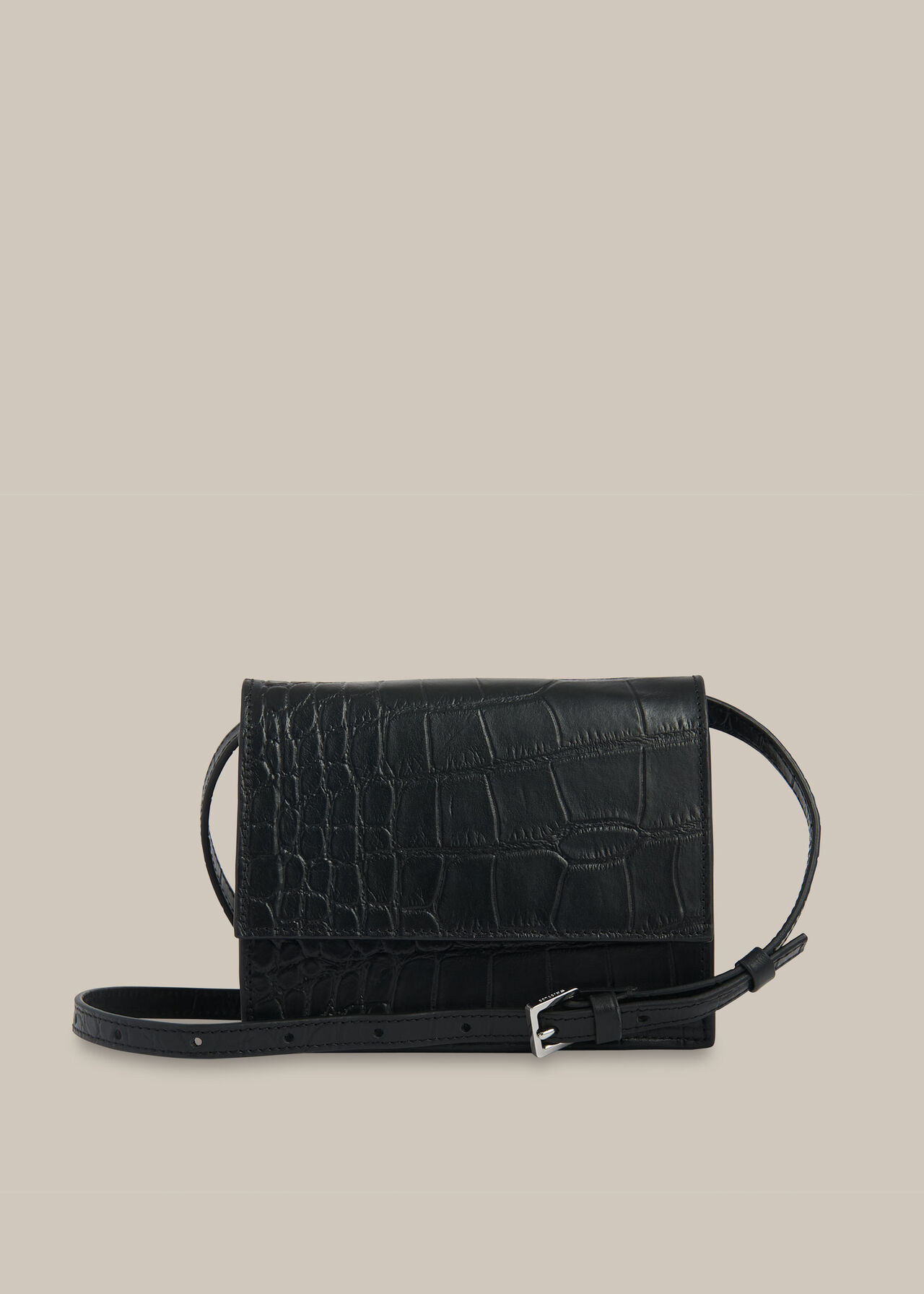 Suri Mini Croc Crossbody