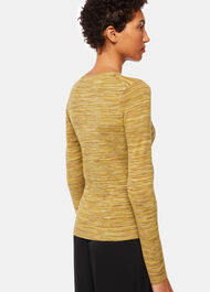Spacedye Button Front Cardigan