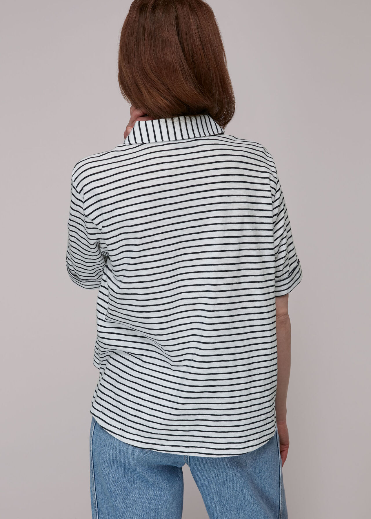 Cotton Polo Stripe Tee