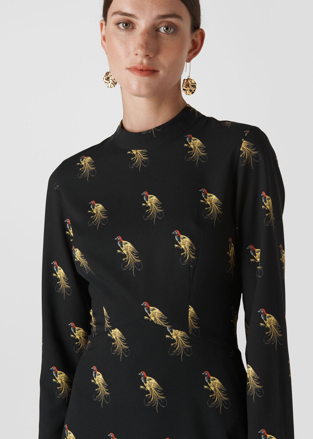 Woodpecker Print Dress
