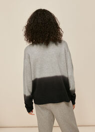 Dip Dyed Funnel Neck