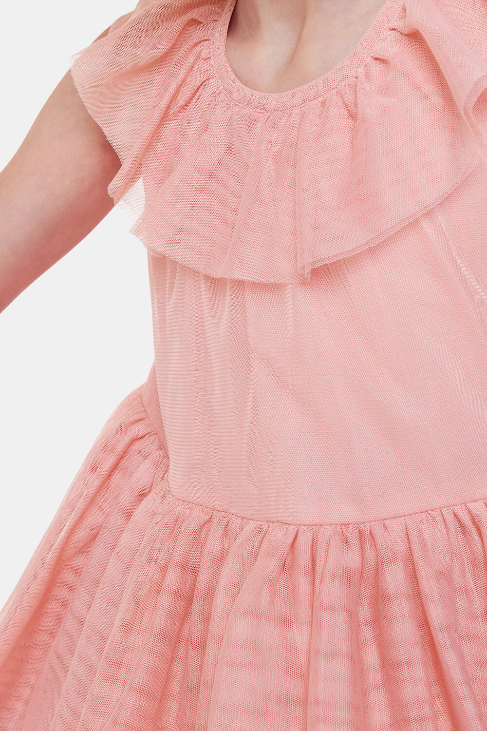 Tilda Tulle Frill Sleeve Dress