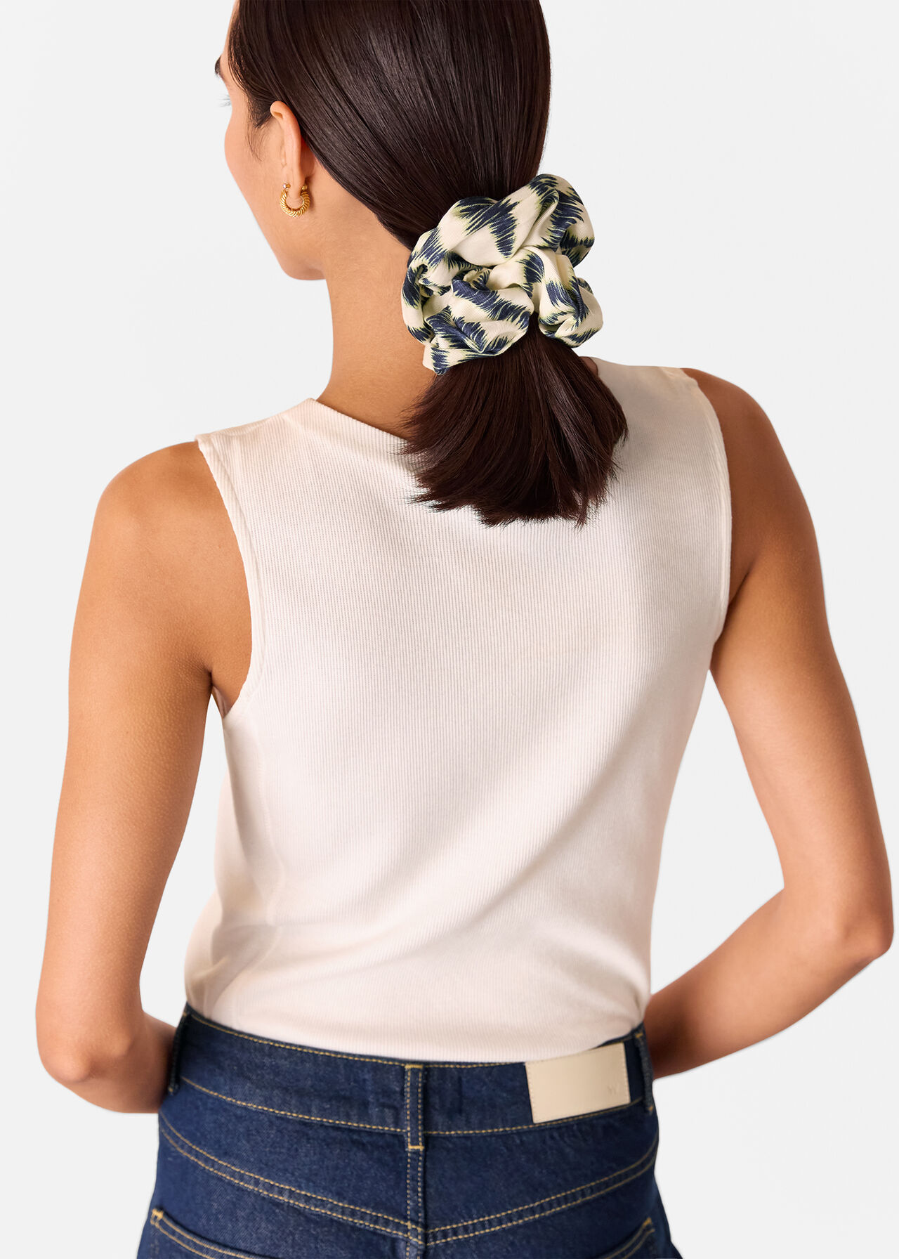 Feathered Tiger Scrunchie