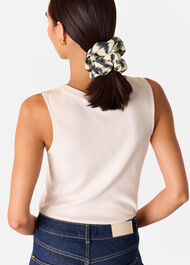 Feathered Tiger Scrunchie