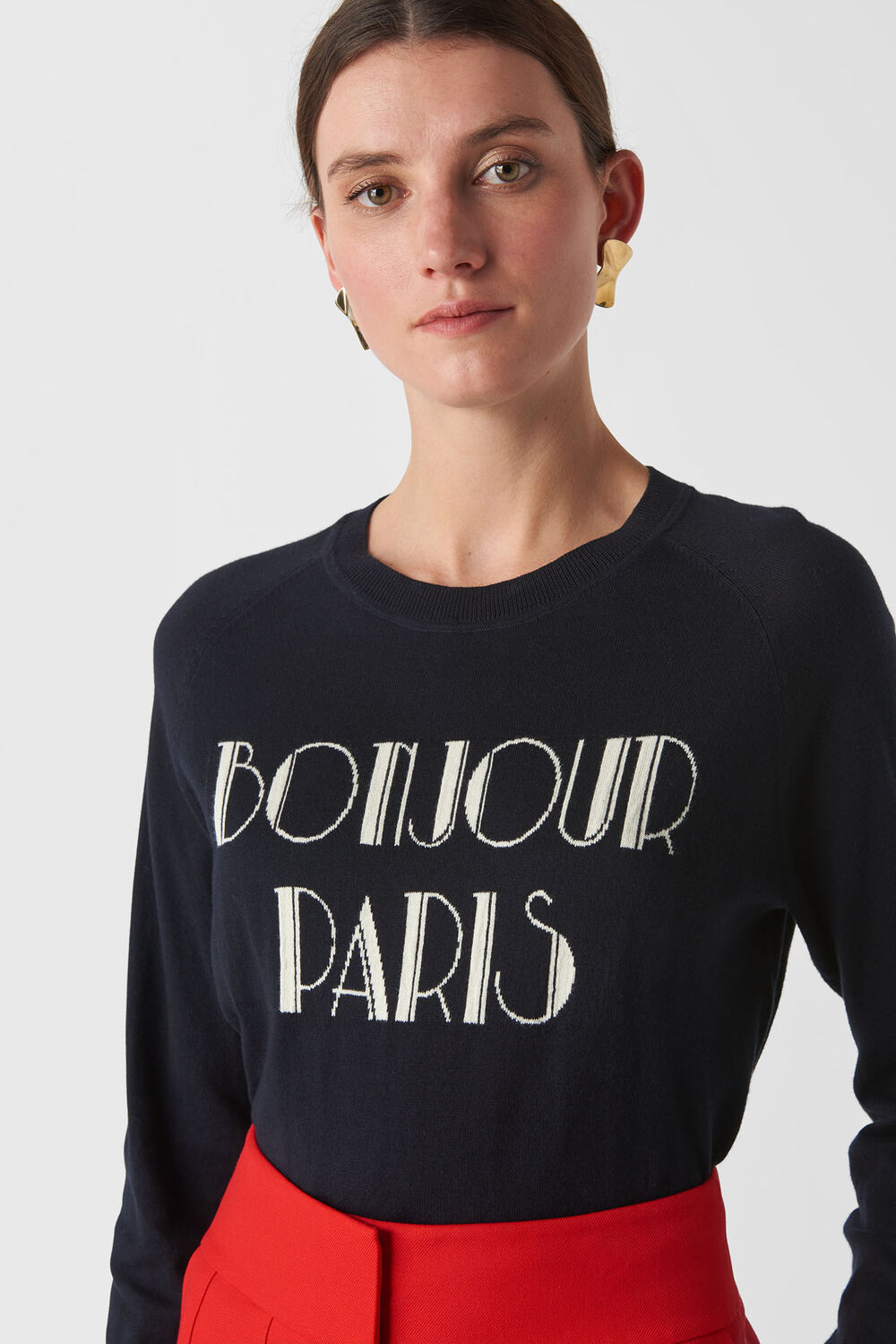 Bonjour Paris Knit Navy