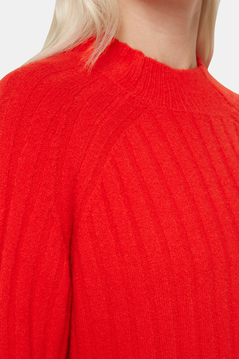 Petite Ribbed Knitted Midi Dress