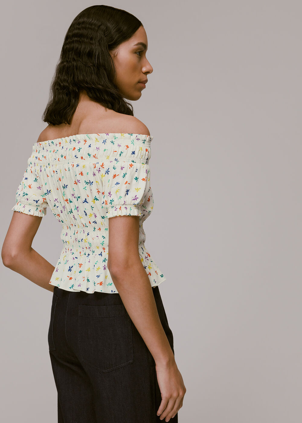Dancing Floral Bardot Top