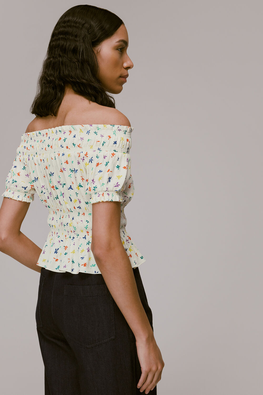Dancing Floral Bardot Top