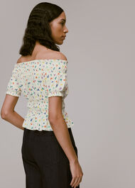 Dancing Floral Bardot Top