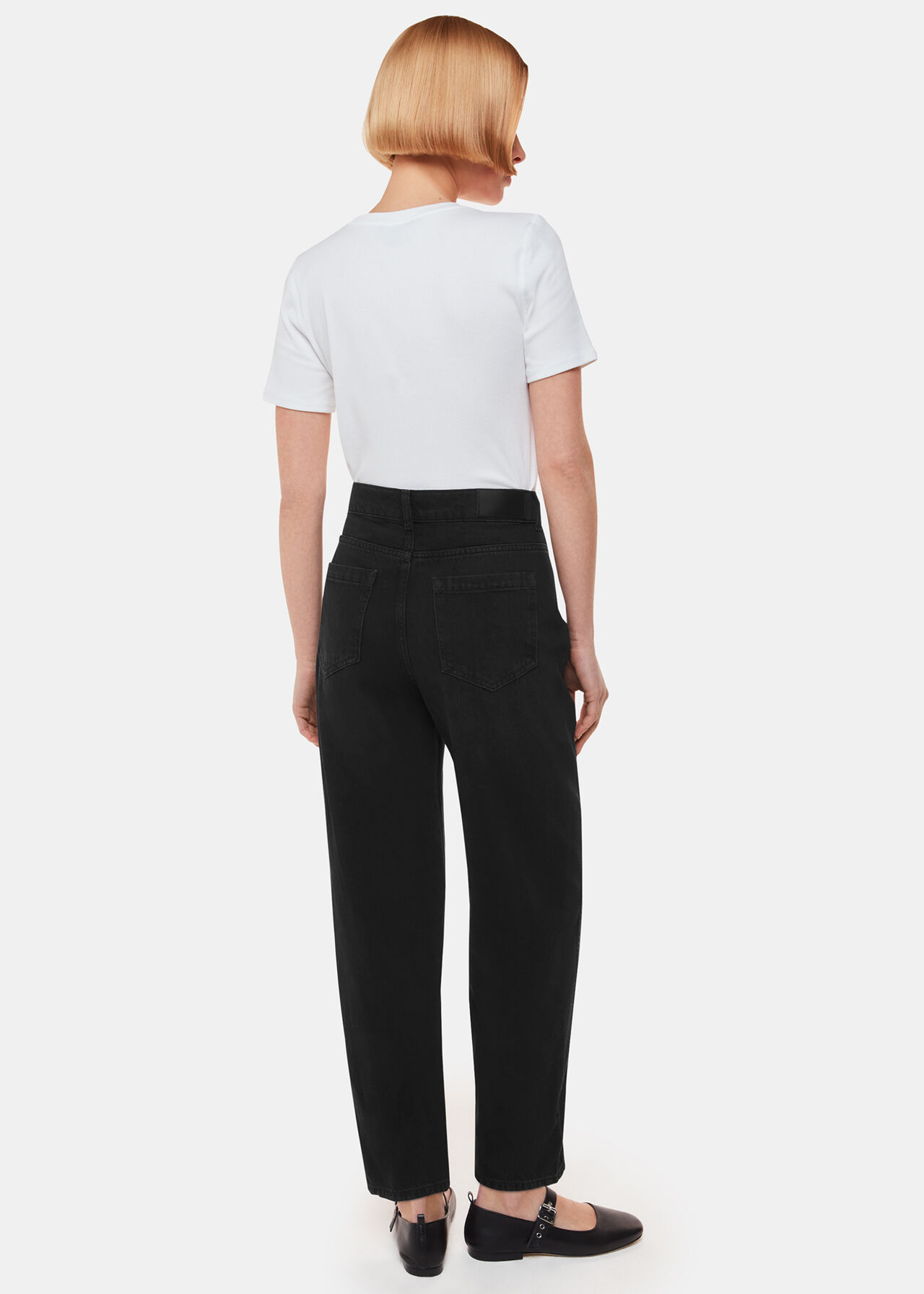 Authentic Barrel Leg Jean Black