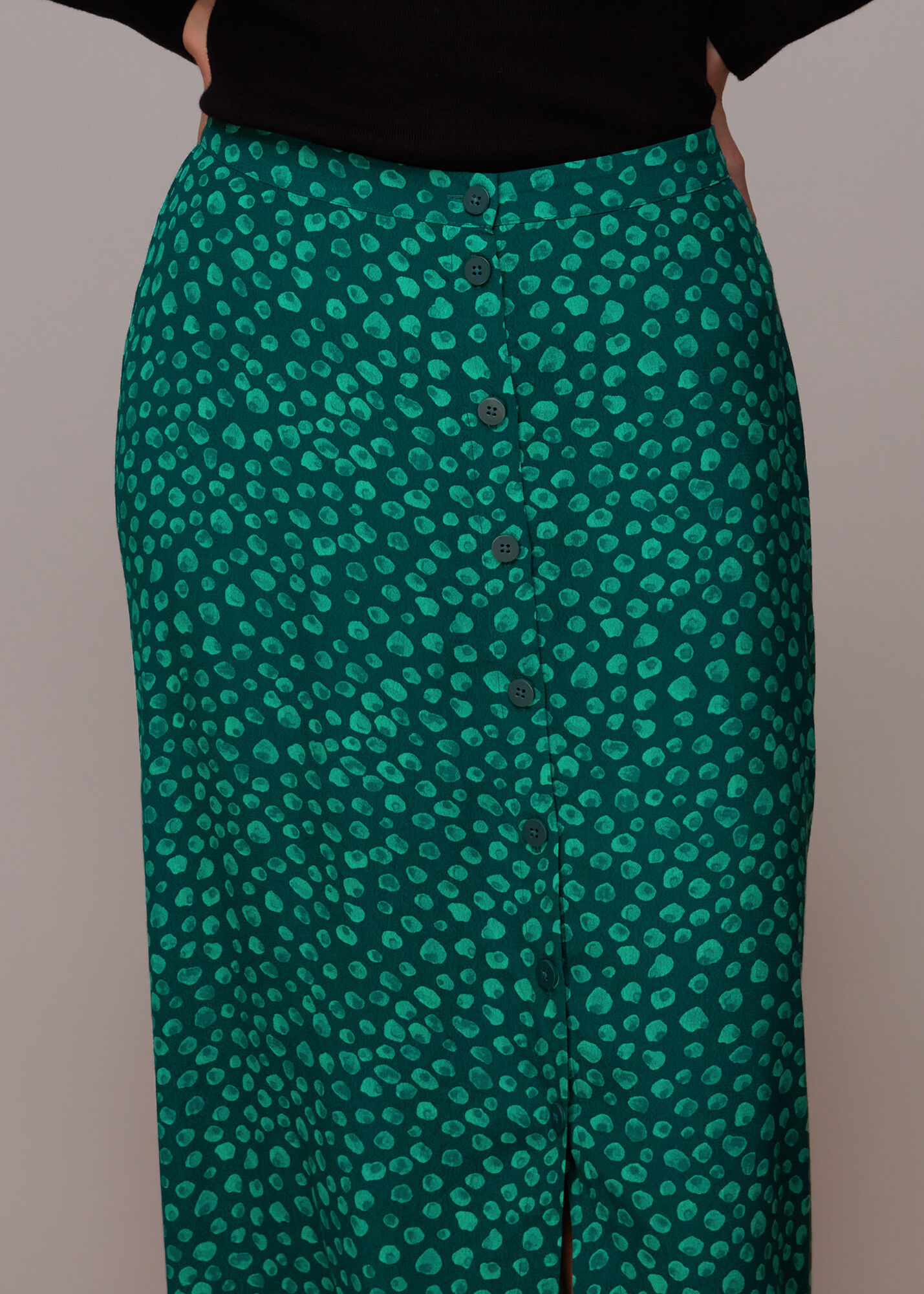 BUTTON THROUGH SKIRT GLAZE AND GRAZE