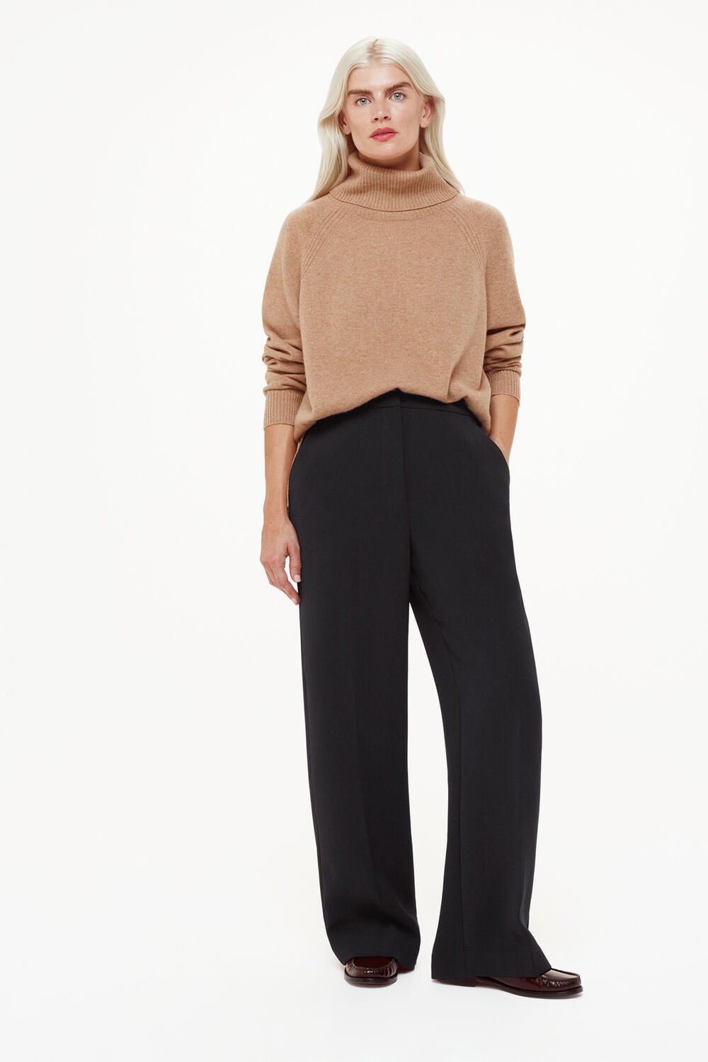 Black Petite Full Length Trouser