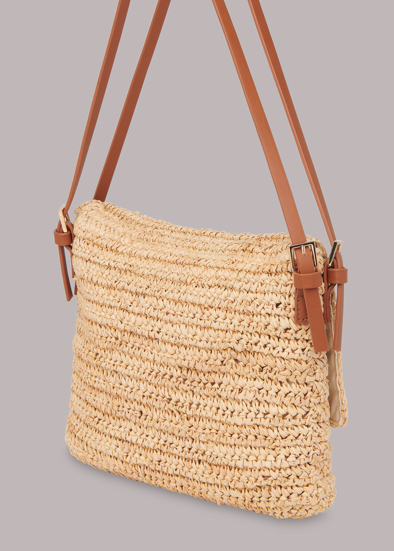 Karis Straw Shoulder Bag