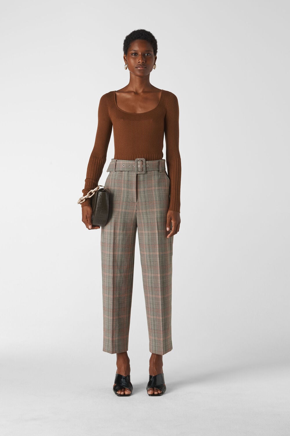 Check Tapered Trouser Multicolour
