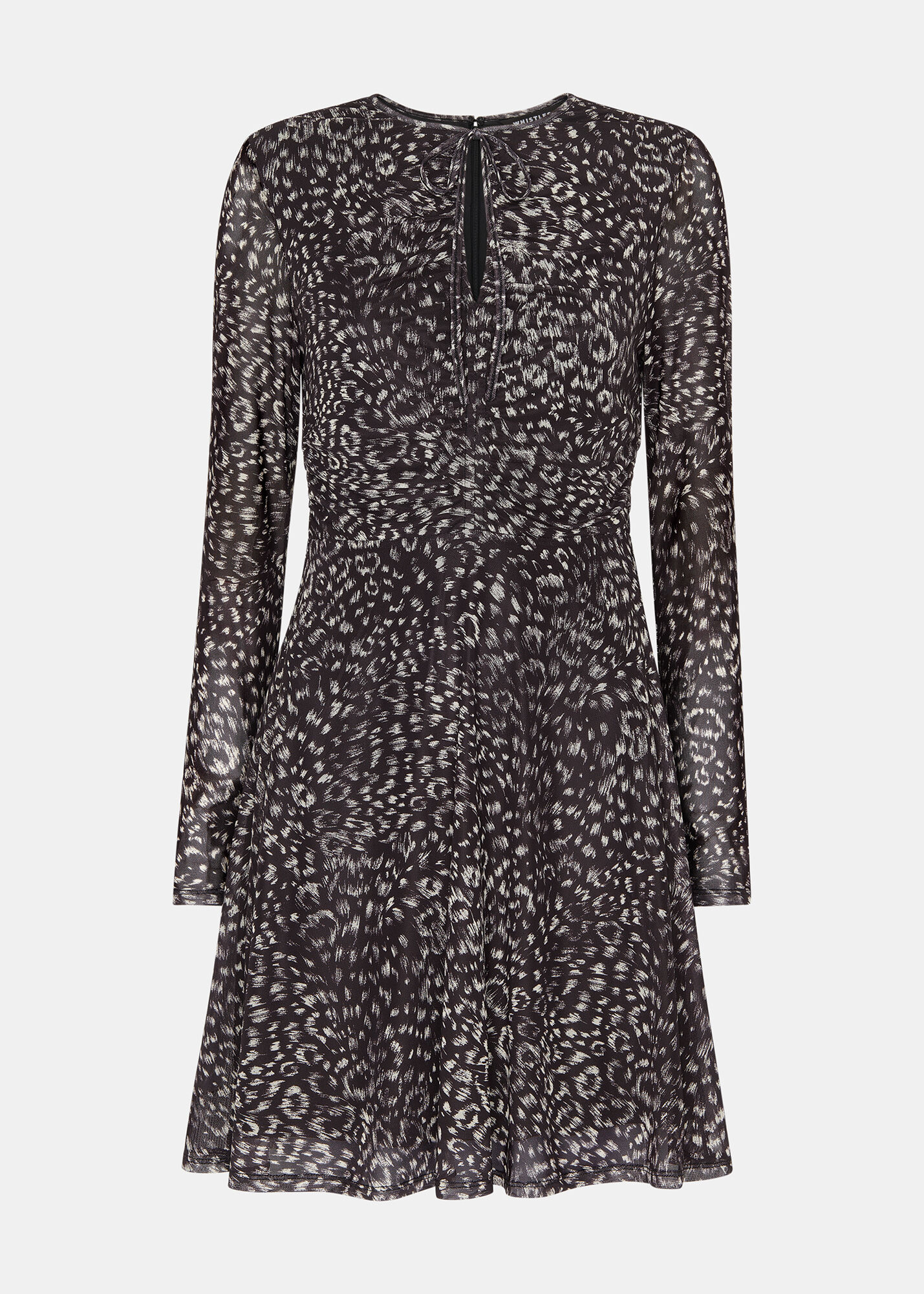 Warehouse leopard top flippy dress