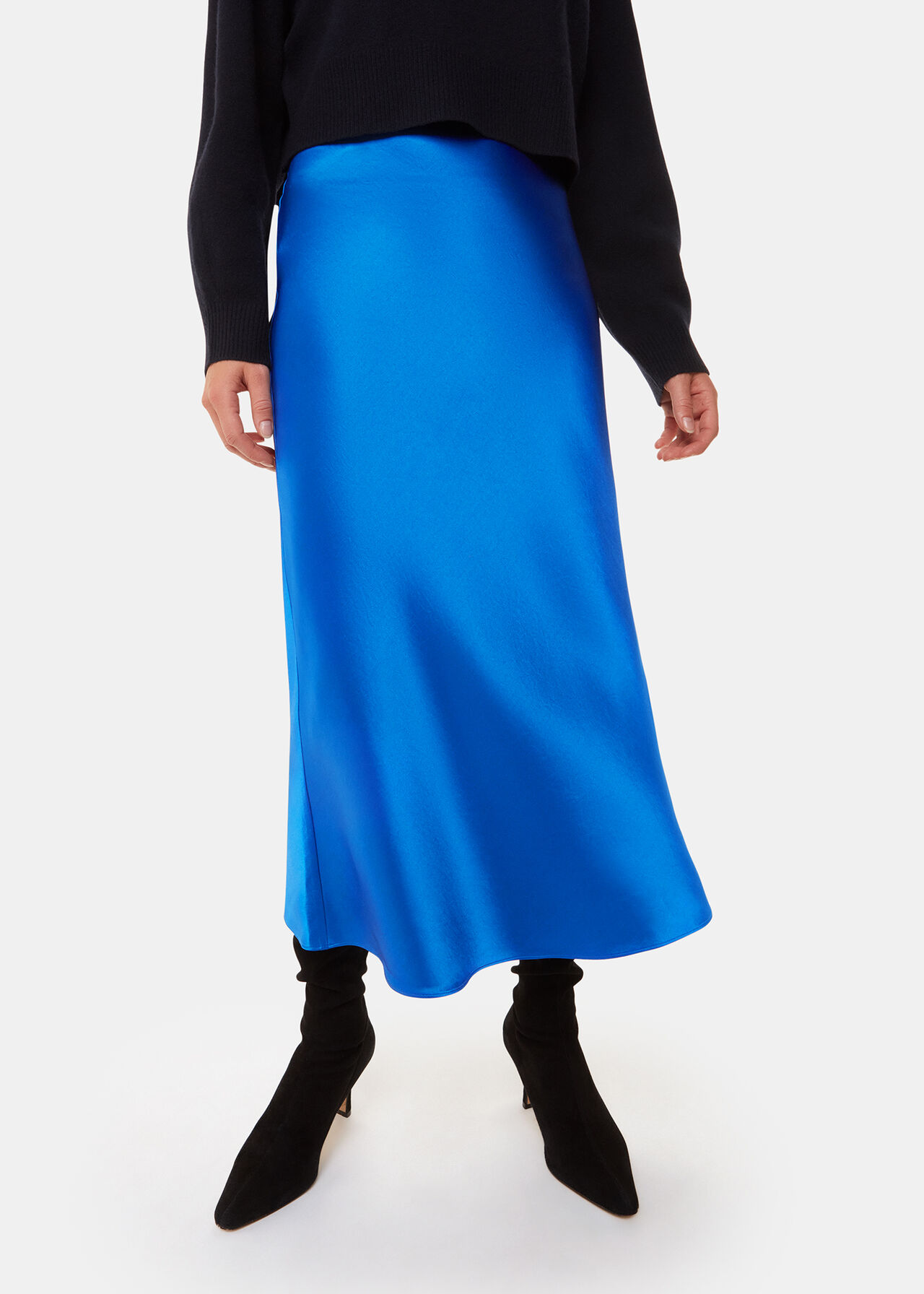 Satin Bias Cut Skirt