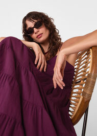 Cotton Tiered Maxi Sun Dress