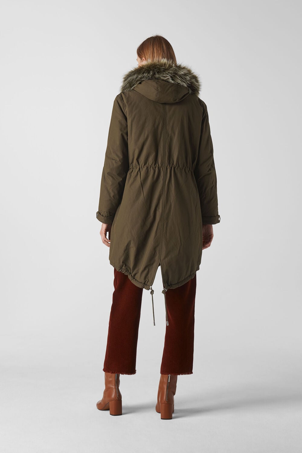 Cleo Casual Parka Khaki