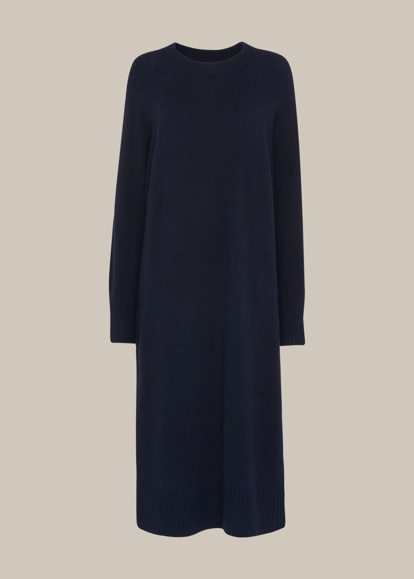 Navy Midi Length Knit Dress WHISTLES