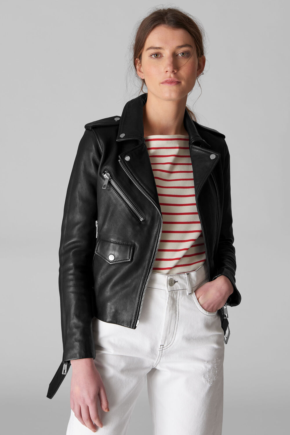 Belted Agnes Biker Black