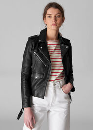 Belted Agnes Biker Black