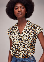 Painted Leopard Print Shirt