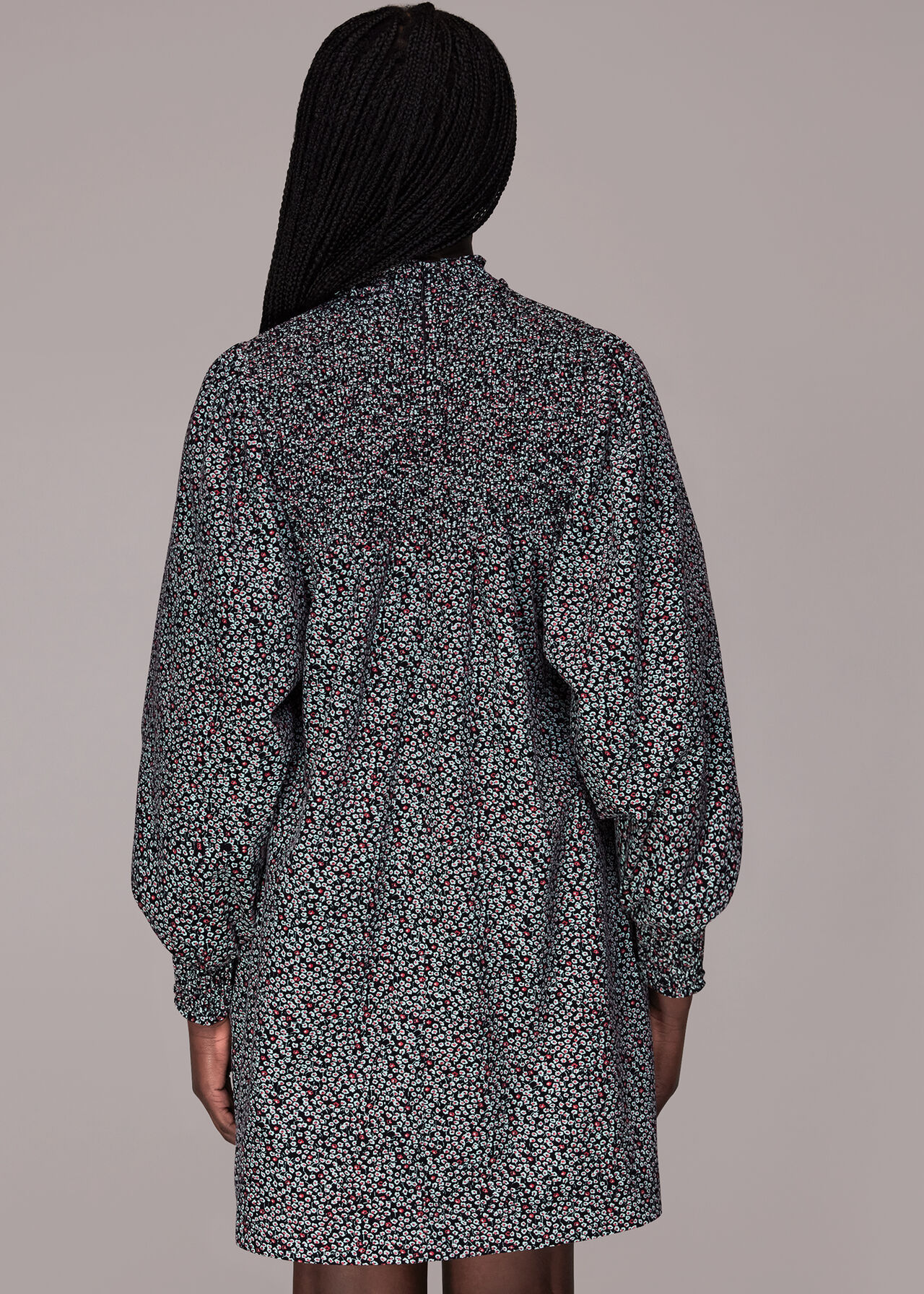 Micro Bud Pintuck Dress