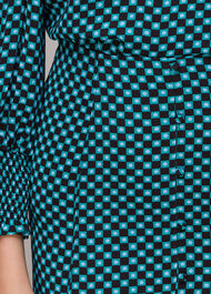 Star Check Button Front Skirt