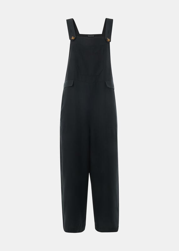 Black Riley Dungarees