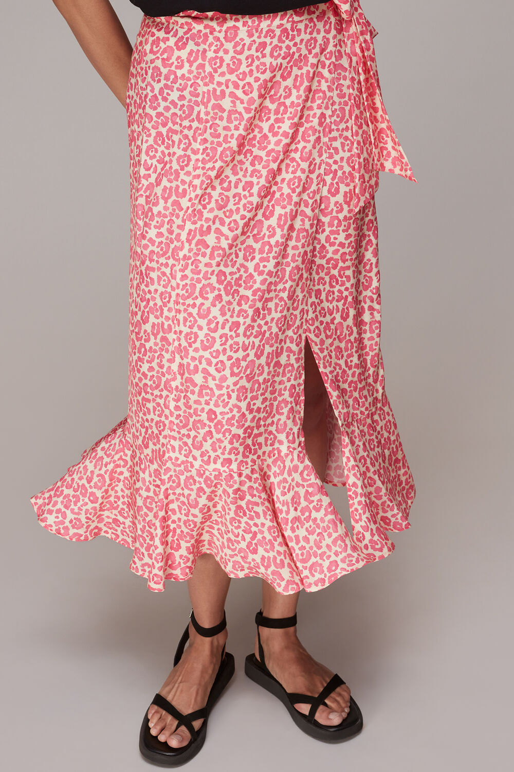 Cheetah Print Wrap Skirt