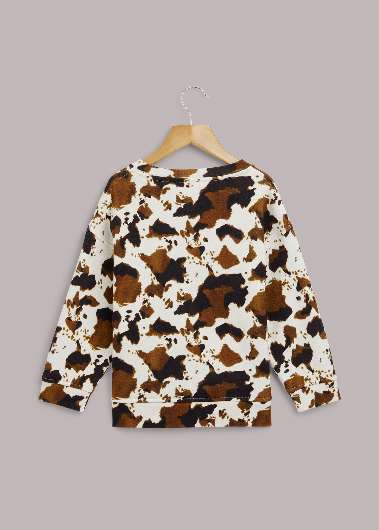 Cow Print Sweatshirt