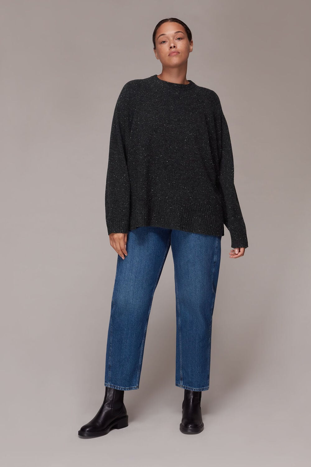 Boyfriend Crew Neck Knit