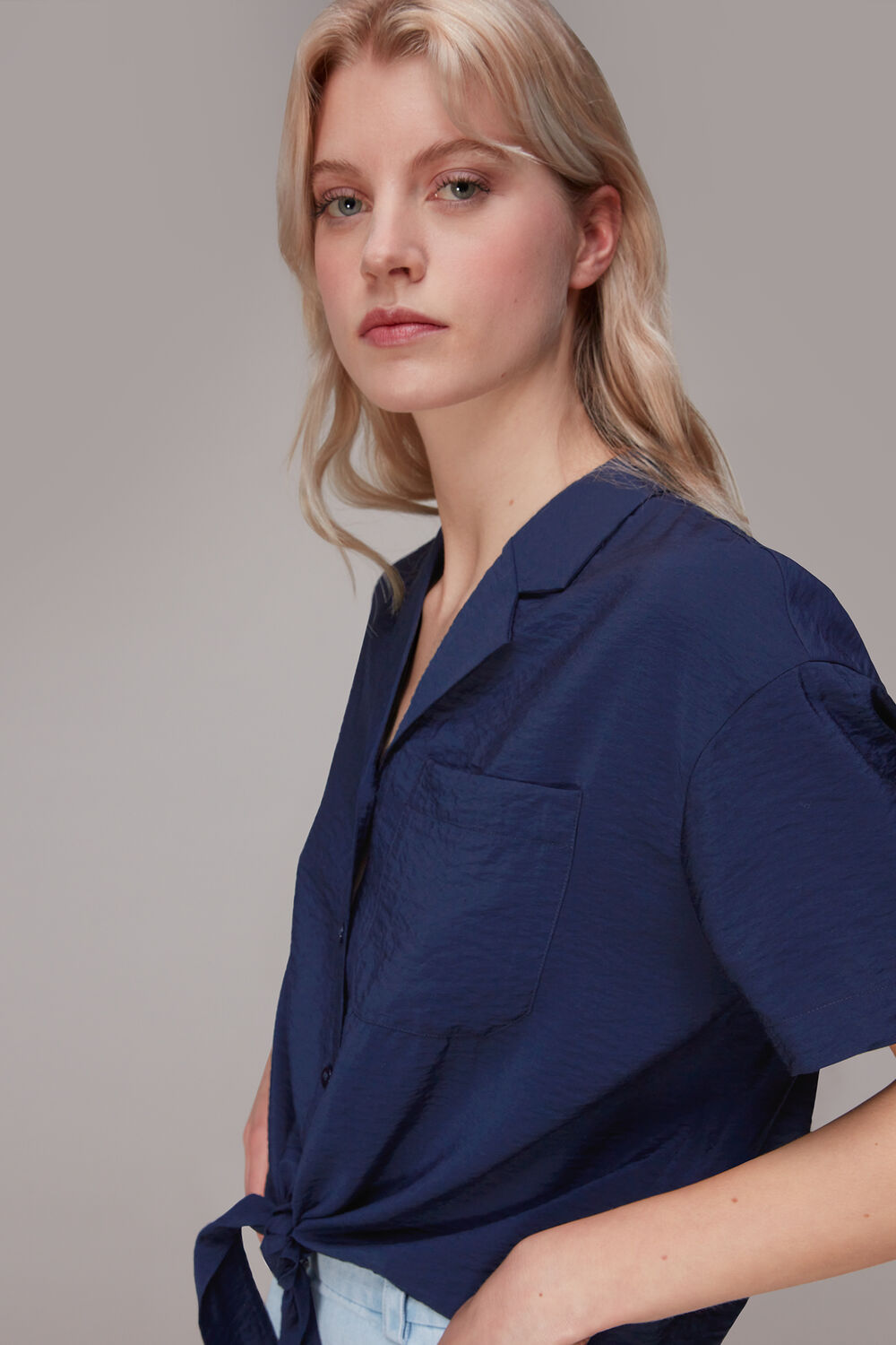 Nicola Tie Front Blouse