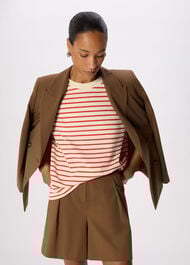 Stripe Relaxed Cotton T-shirt