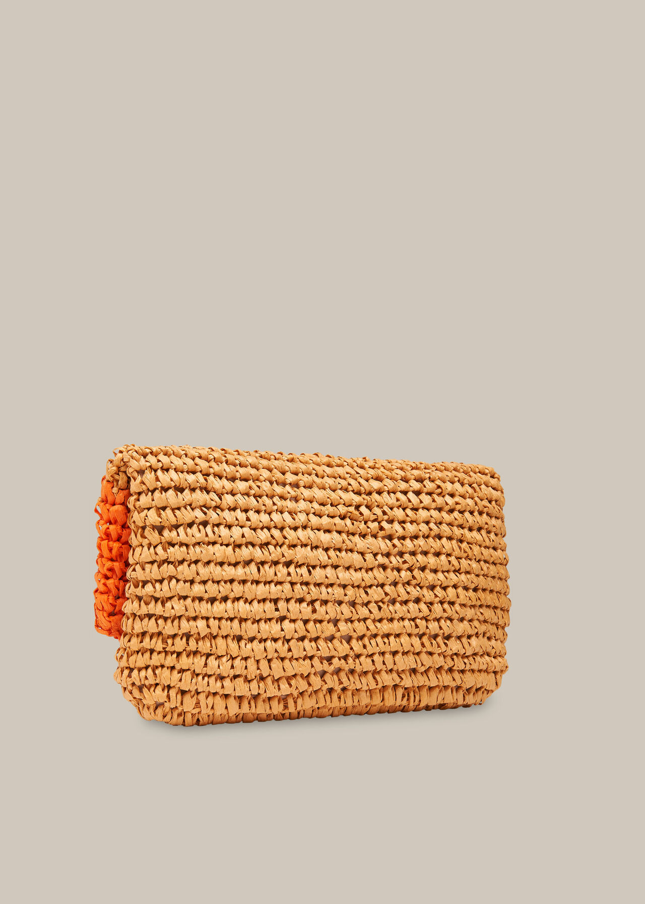 Chapel Foldover Paper Clutch Orange/Multi