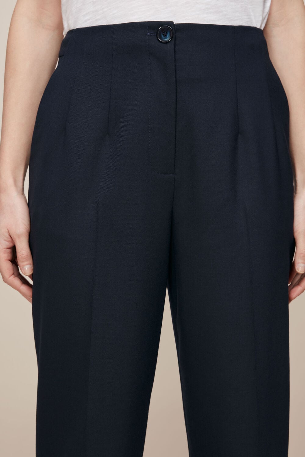 Anita High Waist Trouser Navy