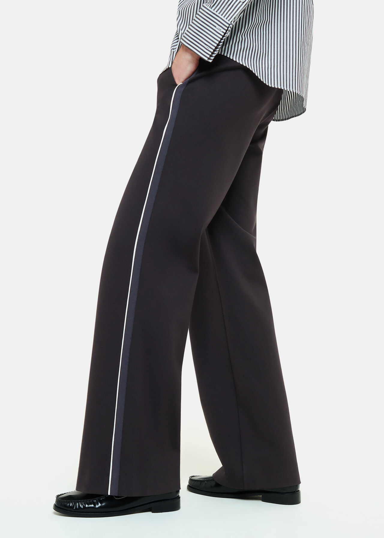 Edie Side Stripe Ponte Trouser